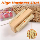 Nail Brushes - 3-Pack - Double-Sided - Nail Brushes for Cleaning Nails - Portable Nail Brushes with Wooden Handles - Suitable for Daily Hygiene, Travel and Pet Care