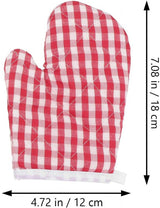 Children's Oven Mitts - Oven Mitts - Red Kitchen Mitts Oven Mitts Heat Resistant Cooking Baking Microwave - Kitchen
