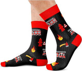 If You Can Read This This Fireman is Off Duty Socks - funny socks - Warm Thick Socks for Men and Women - funny socks - funny socks men 41 46 - funny socks women - Side View