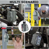 Magnetic Sports Bag with Adjustable Shoulder Strap - Includes Water Bottle Holder and Pocket - for Sports, Workouts, Travel & Work（Black）