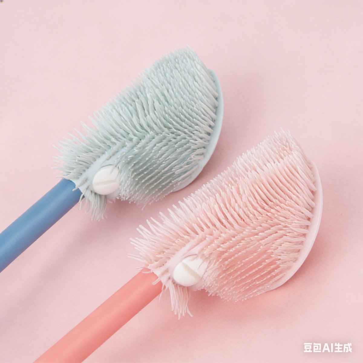 Silicone Bottle Brush - Long Handle 31cm for Deep Cleaning - Soft yet Effective Brush Head - Suitable for Milk Bottles and Tall Glasses