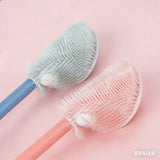Silicone Bottle Brush - Long Handle 31cm for Deep Cleaning - Soft yet Effective Brush Head - Suitable for Milk Bottles and Tall Glasses