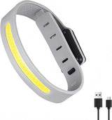 Lamp - Running Lamp - Bicycle Lamp - With reflective arm and wrist strap - 3 light modes - Rechargeable - Flashing outdoor lamp, a safe choice for running, jogging, cycling and walking in the dark.