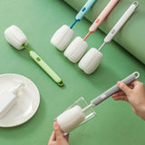 Brush - Detachable sponge brush - Long-handled bottle brush - Suitable for coffee cups, glasses and other kitchen utensils. - Front View