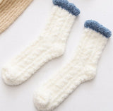 Slippers and socks - lounge socks - 7 pairs - Women's lounge socks - Soft and comfortable women's lounge socks - Comfortable, warm, thick and soft - 45-Degree Angle