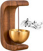 Wind Chime - Magnetic Wind Chime - Wooden Doorbell - Wooden Shop Bell - For Opening Doors (Dark Brown)