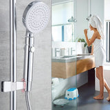 Shower head holder - Adjustable shower head holder - 45° rotatable universal shower head 20-25 mm - Shower head holder with rail - Side View