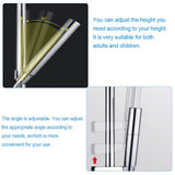Shower head holder - Adjustable shower head holder - 45° rotatable universal shower head 20-25 mm - Shower head holder with rail - Top-Down View
