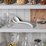 Spoon - Traditional porcelain sauce spoon - 27 cm - White - Side View