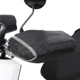 Hand Muffs - Extra Padded Cycling Gloves - Warm Gloves - Cycling Muffs - Scooter Gloves - Hand Warmers - Cycling Accessories - Winter - Windproof - Waterproof - Black - Top-Down View