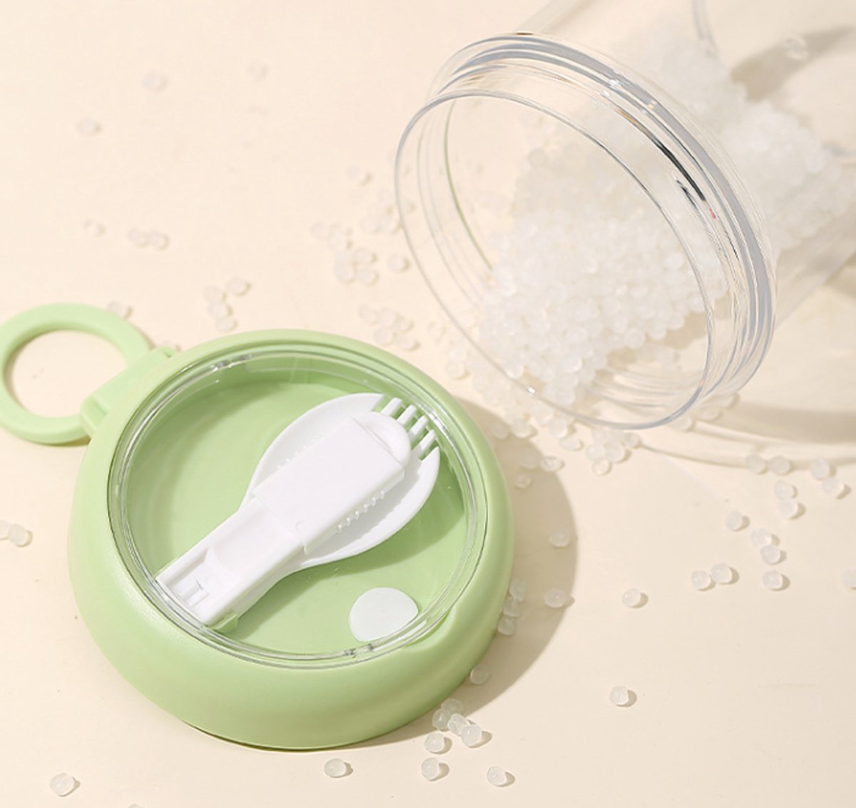 Yogurt Cup to Go - 880 mL - Muesli Cup - Oats Pots - Soup Cup - Lunch Cup - Lunch Pot - Leak-Proof - Insulated - with Spoon - Dishwasher Safe - White