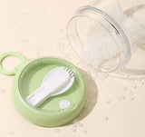 Yogurt Cup to Go - 880 mL - Muesli Cup - Oats Pots - Soup Cup - Lunch Cup - Lunch Pot - Leak-Proof - Insulated - with Spoon - Dishwasher Safe - White - Front View