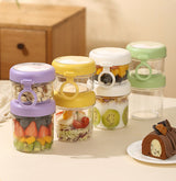 Yogurt Cup to Go - 880 mL - Muesli Cup - Oats Pots - Soup Cup - Lunch Cup - Lunch Pot - Leak-Proof - Insulated - with Spoon - Dishwasher Safe - White - Extra Image