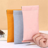 Glasses Cases - Unisex - PU Soft Case - Wallet Style - Portable 4-Pack - Front View