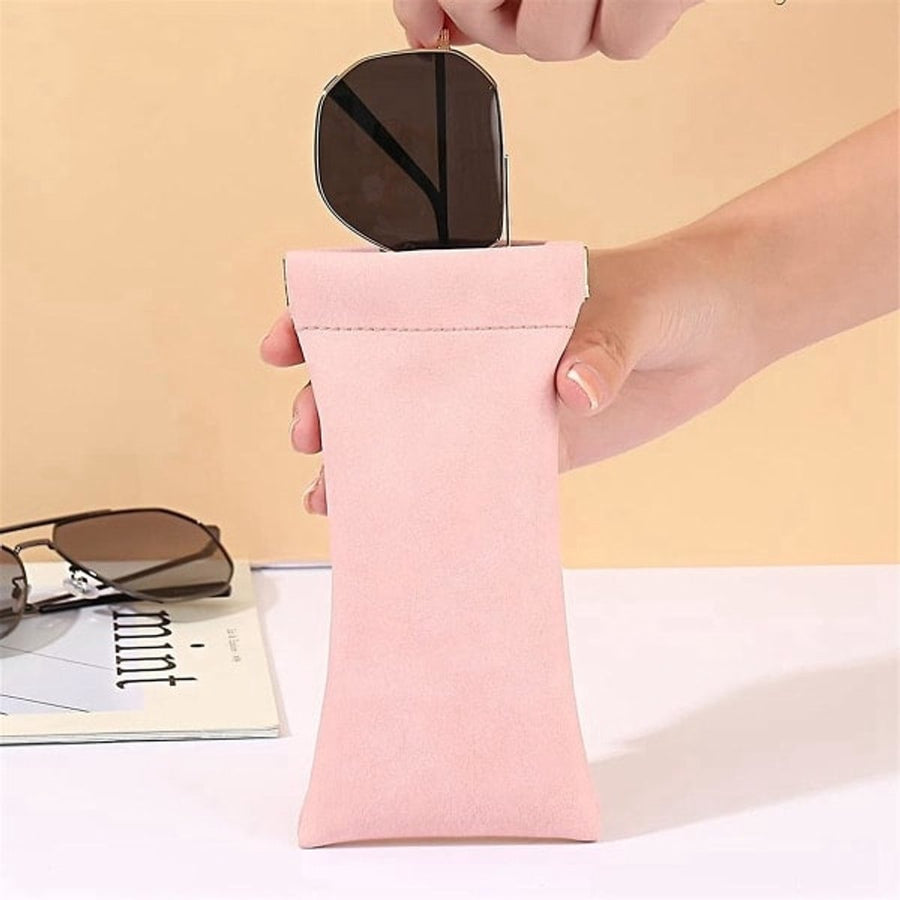 Glasses Cases - Unisex - PU Soft Case - Wallet Style - Portable 4-Pack