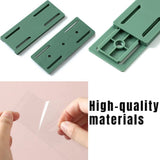 Self-adhesive - Desk socket holder - No perforation - Self-adhesive socket holder - Cable management - No perforation surge protection - Power strip holder bracket (4 pieces) - Front View