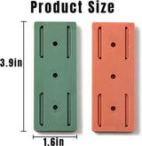 Self-adhesive - Desk socket holder - No perforation - Self-adhesive socket holder - Cable management - No perforation surge protection - Power strip holder bracket (4 pieces) - Rear View