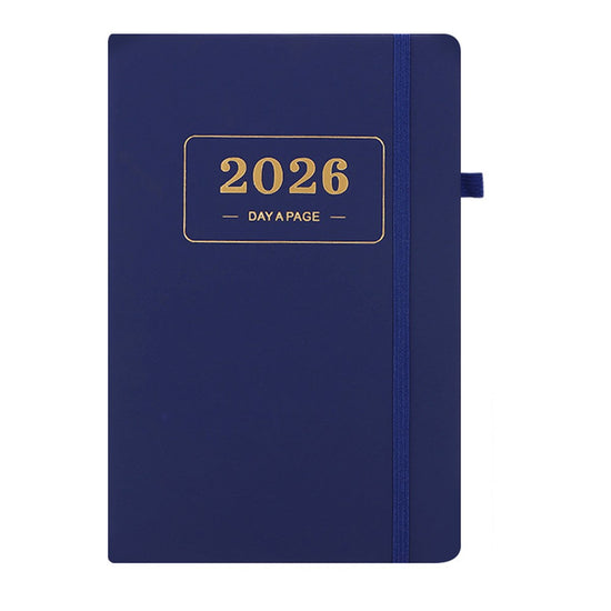 2026 Daily Planner  2026 Adult Agenda  1 Day on 1 Page  365 Day Planner & Notebook  14.0*20.8cm  Blue