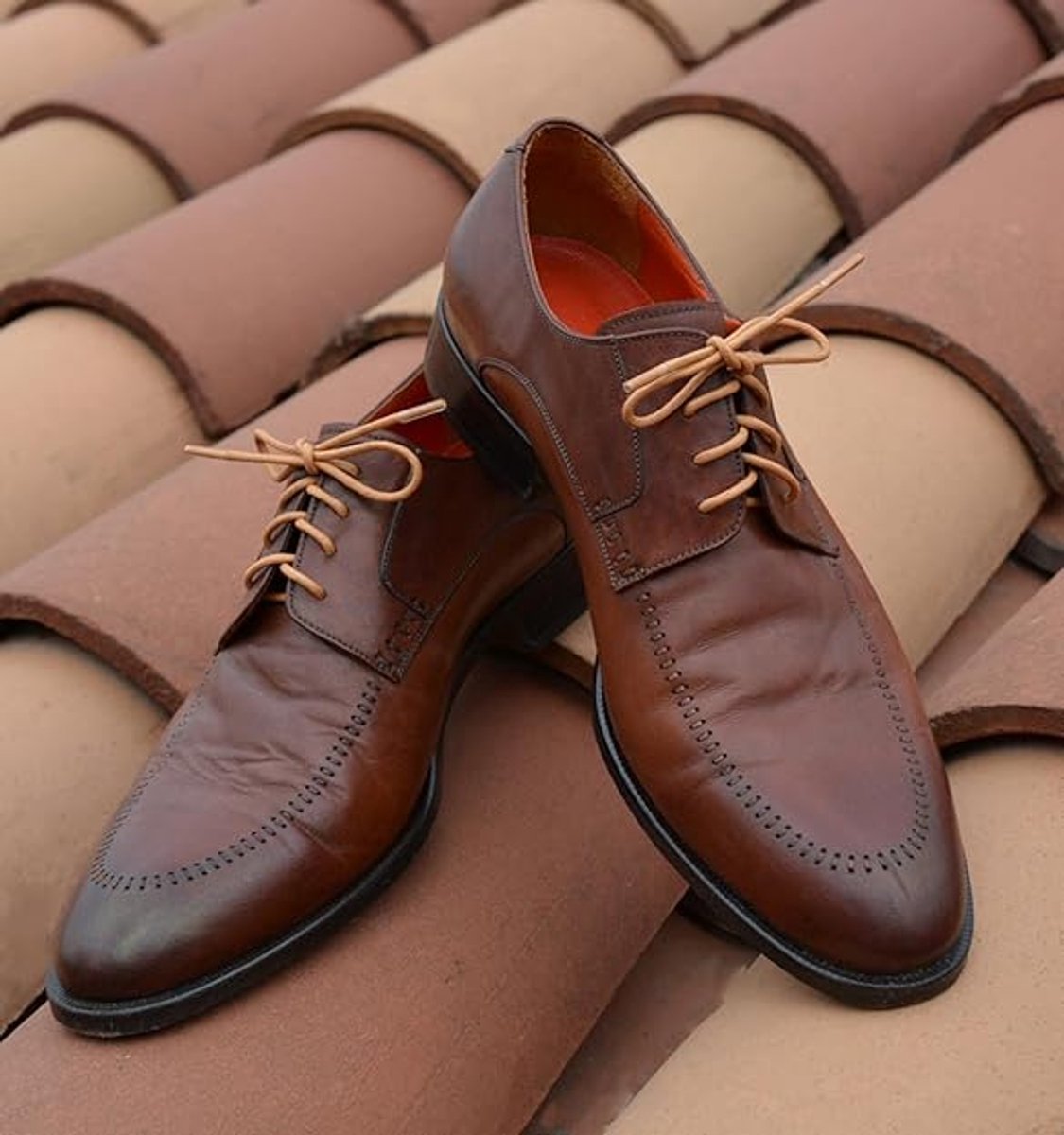 Shoelaces - 3 pairs - Waxed laces - 1/8" thick, high-quality laces - for oxfords or dress shoes