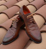 Shoelaces - 3 pairs - Waxed laces - 1/8" thick, high-quality laces - for oxfords or dress shoes