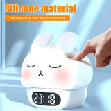 Children's Night Light - Table Lamp for Bedroom - Cute Rabbit Shape - Cartoon Bedside Lamp - Baby Night Light (White)