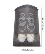 Shoe Bags - 5 Pieces - Shoe Bag - Travel and Storage Bag - Water-Repellent - Travel Organizer - Gray (43.5*32cm) - Front View