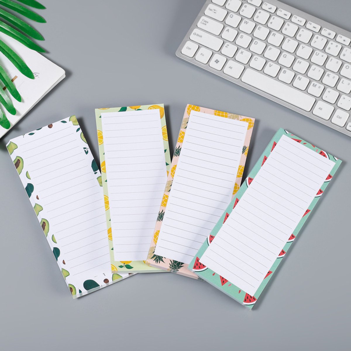 Sticky Notes - 4-pack - Magnetic Sticky Notes - Magnetic Message Board - Fridge Magnets - Removable Fridge Magnets - Magnetic Notebook for Fridge
