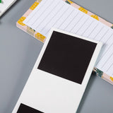 Sticky Notes - 4-pack - Magnetic Sticky Notes - Magnetic Message Board - Fridge Magnets - Removable Fridge Magnets - Magnetic Notebook for Fridge - Top-Down View