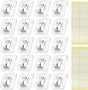 Hooks - Mini Light Clips | Self-Adhesive Lighting Hooks - Cable Holder Organizer - Set of 20 Hooks incl. Adhesive Strip