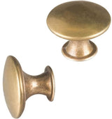 Cabinet Door Handles - Brass Door Handles - Antique Brass Handles - Cabinet Handles - 20 Items - Front View