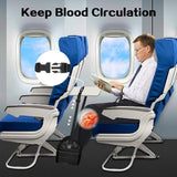 Airplane Footrest - Flying Leg Hammock - Prevents Back, Leg, Knee, and Hip Pain and Stiffness - Portable Travel Accessory with Adjustable Height - Suitable for Airplanes, Trains, and the Office - 45-Degree Angle
