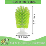 Turtle Shell Brush - Turtle Shell Brush - Turtle Shell Exfoliating Brush - With Suction Cup - Turtle Shell Cleaning Brush - 45-Degree Angle