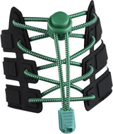 Sneaker Laces 120CM suitable for Sneakers - Elastic laces without a knot - Suitable for students and adults - With strong buckle and quick-release function (Green)