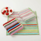 Tablecloth - Children's Towels - Mixed Colors - Super Absorbent - Kitchen Towels - Cotton Cleaning Cloths - 8 Pack (30 cm x 30 cm) - Front View