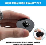 2-Pack Drain Plug - Sink Plug - Bath Plug for Home - Universal Plug Set - Diameter 42-45 mm - For Sinks - Kitchen Sink Plug Chain - Black - Side View