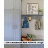 Double Hook - Chrome Double Coated Hook - Clothes - Bathrobe - Towel - Bathroom Bedroom Door Wall 6 Pieces - Top-Down View