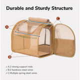 Travel Basket for Cats and Dogs - Carrier for Cats and Dogs - Travel Bag for Cats and Dogs - Dog Carrier - Cat Carrier - up to 10 lbs - brown