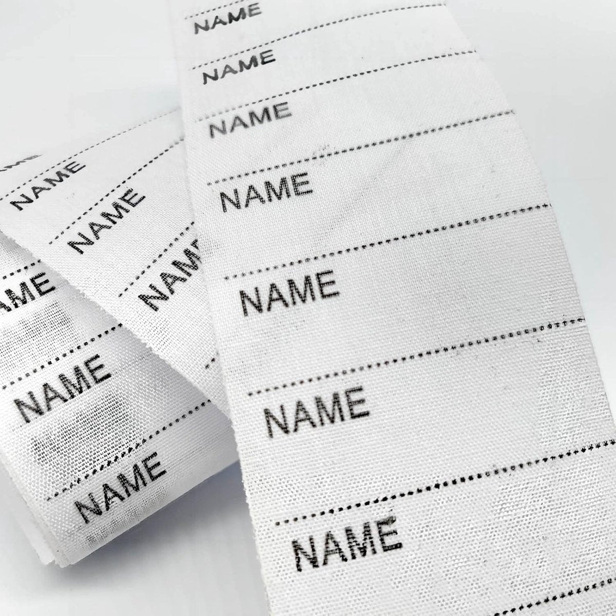 200 pcs iron-on name labels with pen - washable labels - woven labels for clothing, school uniforms, bags, towels, hats, gloves, scarves