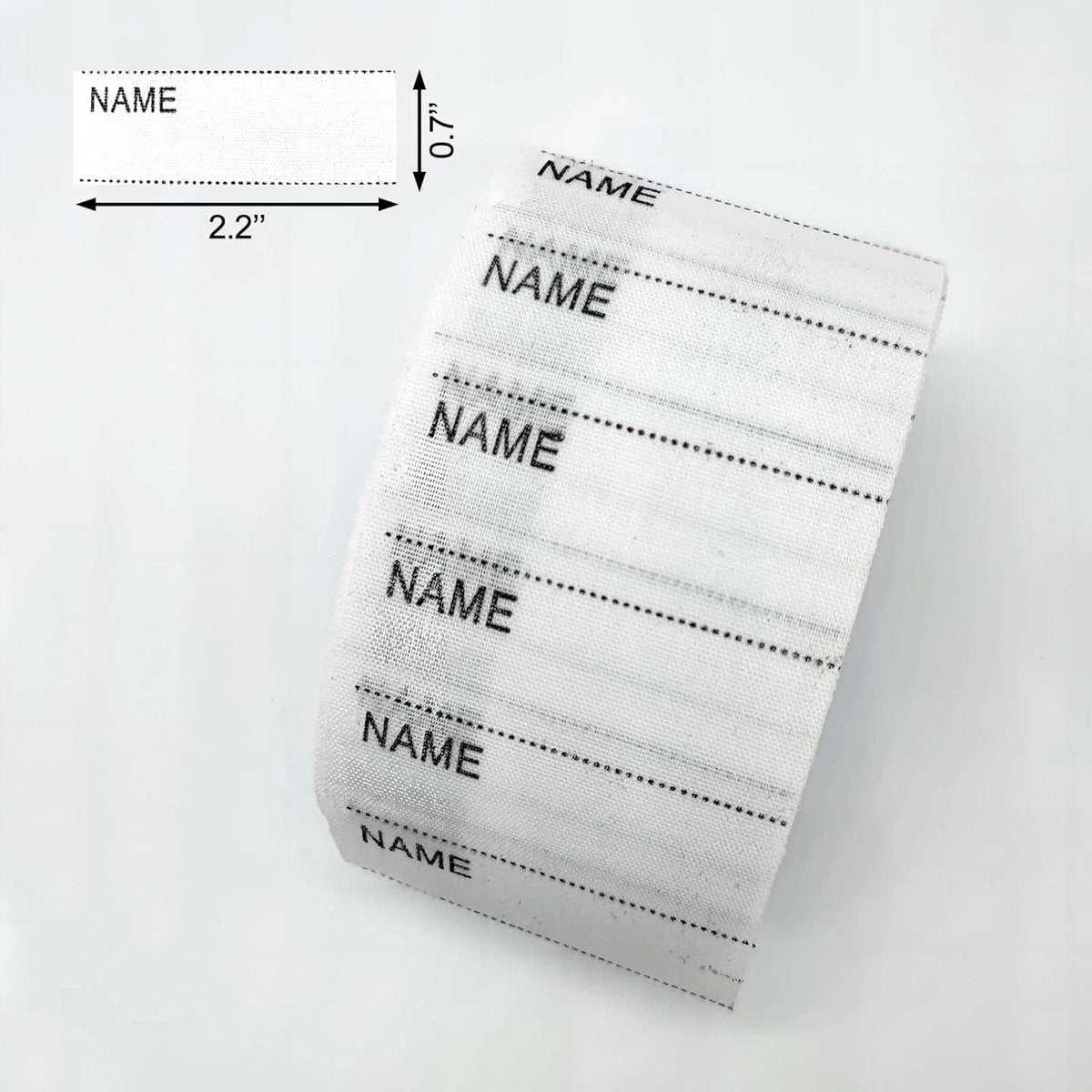 200 pcs iron-on name labels with pen - washable labels - woven labels for clothing, school uniforms, bags, towels, hats, gloves, scarves