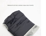 Warm gloves for strollers - water-repellent gloves for winter and snowy days - cold-resistant gloves for strollers - windproof and thickened (black) - Front View