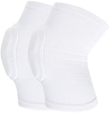 Elbow Pads - 1 Pair Arm Support Fitness Arm Knee Pads - Breathable Anti-Impact Sponge Elbow Pads - Suitable for Basketball, Football, Tandem Elbow Pads, Volleyball, White