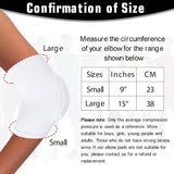 Elbow Pads - 1 Pair Arm Support Fitness Arm Knee Pads - Breathable Anti-Impact Sponge Elbow Pads - Suitable for Basketball, Football, Tandem Elbow Pads, Volleyball, White
