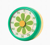Kitchen Timer - Kitchen Timer - Timer - Digital Kitchen Timer - Child-Friendly Visual Mechanical Timer - Magnetic Sticker Timer - Flower Pattern