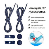 Sneaker Laces 120CM suitable for Sneakers - Elastic laces without a knot - Suitable for students and adults - With strong buckle and quick-release function (Black)