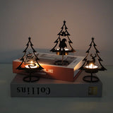 Candle Holder - Metal Candle Holder - Set of 3 - Candle Holder - Suitable for Christmas, Valentine's Day, Mother's Day, Weddings, Holidays and Home Accessories - Front View