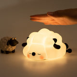 Night Light for Children - Night Light for Babies - Night Light for the Nursery - Chitchat Light - Sheep Night Light - Night Light for Adults - Timer - LED Dimmer - Child-Friendly - Top-Down View