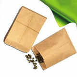 Seed Bags - 100 vintage kraft paper seed bags - Front View