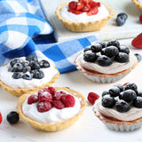 30-Piece Egg Pie Molds - Steel Baking Molds - Muffin Molds - Cupcake Molds - Pudding Molds - Desserts - Ice Cream - Non-Stick and Reusable - Silver