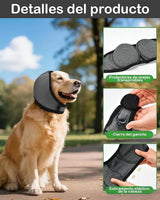 Dog Earmuffs - Dog Earmuffs - Noise-dampening Earmuffs - Comfortable Headband - Shockproof - Lightning Protection - Waterproof - L - Front View