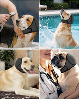 Dog Earmuffs - Dog Earmuffs - Noise-dampening Earmuffs - Comfortable Headband - Shockproof - Lightning Protection - Waterproof - L
